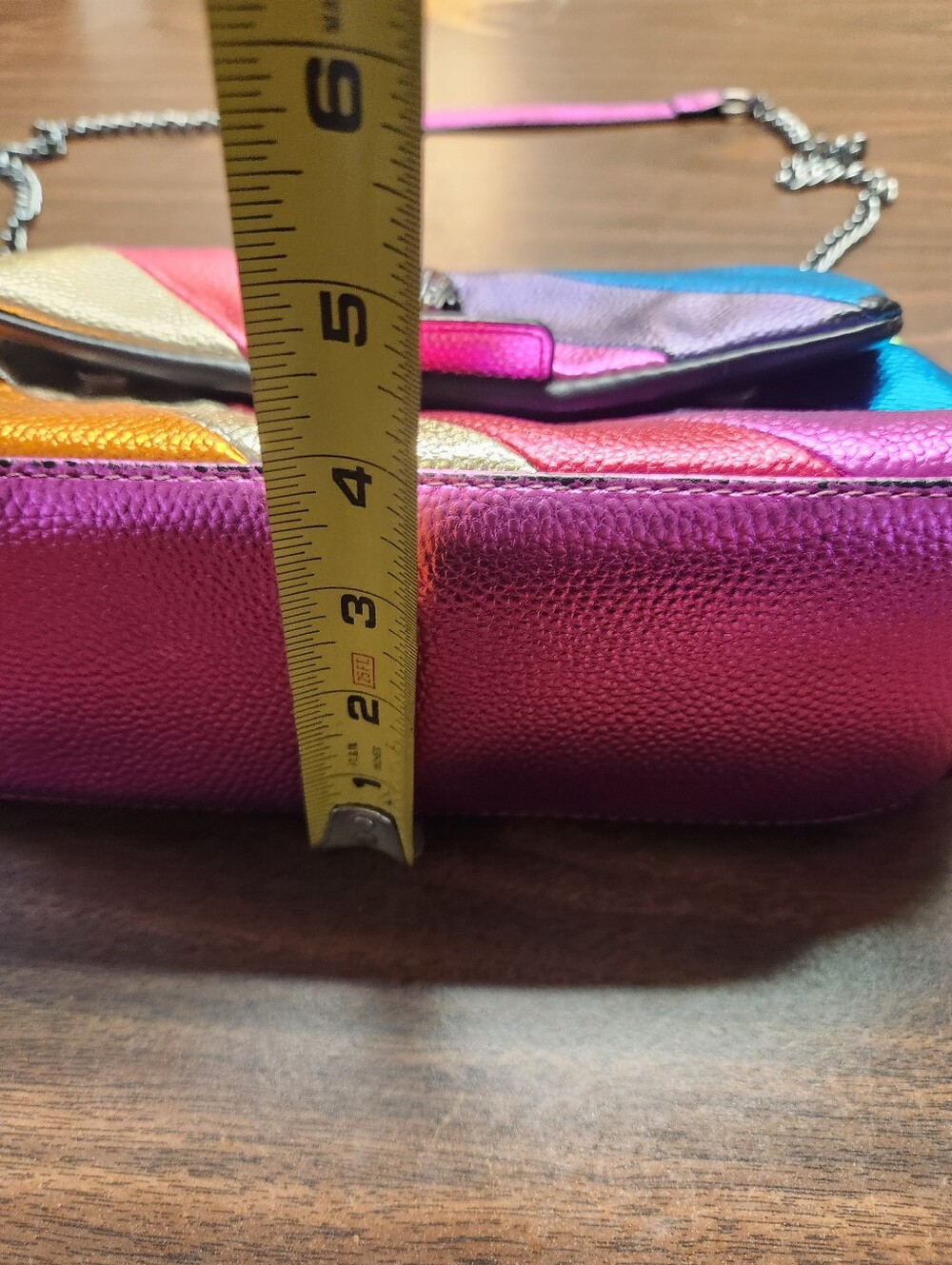 Kurt Geiger Metallic Rainbow Bag Read Description - Picture 6 of 16